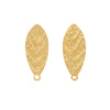 Stainless Steel Leaf Pendant Hip Hop Jewelry Accessories With Electroplating