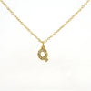 316L Stainless Steel Letter Fashion Necklace Electroplated Cross Chain For Women