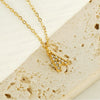 316L Stainless Steel Letter Fashion Necklace Electroplated Cross Chain For Women