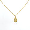 316L Stainless Steel Letter Fashion Necklace Electroplated Cross Chain For Women