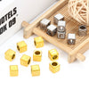 Stainless Steel Letter M Square Beaded Hand Rope Bracelet Jewelry Accessories Electroplated