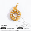 Stainless Steel Letter Pendant 18K Gold Plated Fashion Jewelry Accessories