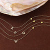 316L Stainless Steel Letter Pendant Necklace Plated With 18K Gold Inlaid With Zircon Fashion Women's Necklace