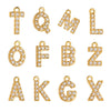 Stainless Steel Letter Pendant Necklace With Diamond Accessories And Electroplating Treatment For Women