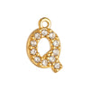 Stainless Steel Letter Pendant Necklace With Diamond Accessories And Electroplating Treatment For Women