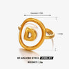 Stainless Steel Letter Ring For Ladies With Electroplating Hip Hop Style