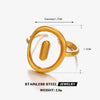 Stainless Steel Letter Ring For Ladies With Electroplating Hip Hop Style