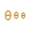 Stainless Steel Letter Theta Pendant Hip Hop Jewelry Accessories With 18K Gold Color Electroplating