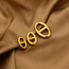 Stainless Steel Letter Theta Pendant Hip Hop Jewelry Accessories With 18K Gold Color Electroplating
