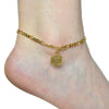 Stainless Steel Letters Anklet Necklace With Electroplating Design For Women