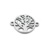 Stainless Steel Life Tree Pendant Jewelry Accessories For Diy Necklace And Bracelet Making With Electroplating