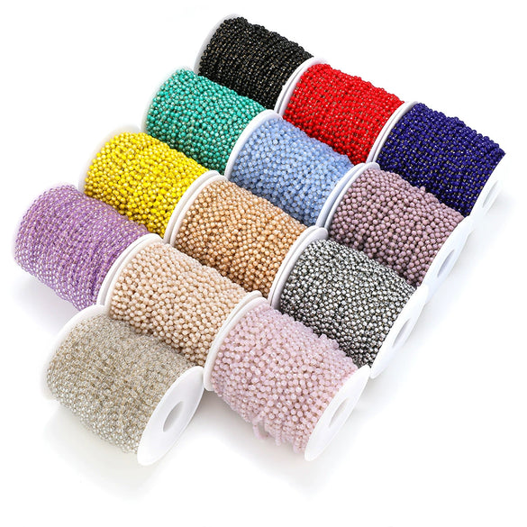 Stainless Steel Light Luxury Geometric Gold Bead Chain Jewelry Accessories For Diy Bracelet And Necklace With Electroplating Treatment