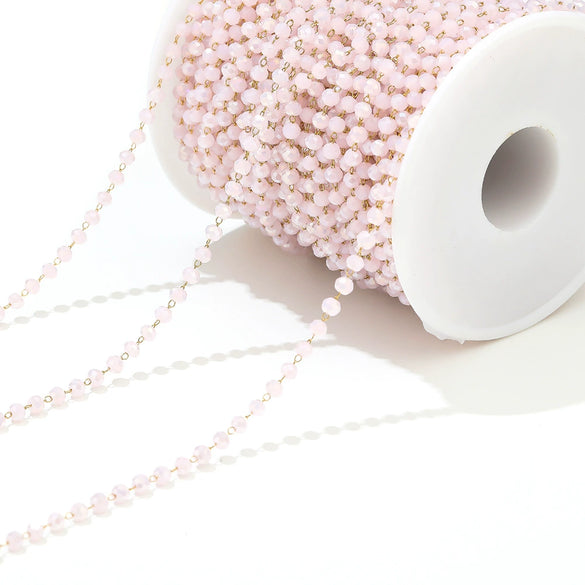 Stainless Steel Light Luxury Geometric Gold Bead Chain Jewelry Accessories For Diy Bracelet And Necklace With Electroplating Treatment