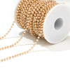 Stainless Steel Light Luxury Geometric Gold Bead Chain Jewelry Accessories For Diy Bracelet And Necklace With Electroplating Treatment
