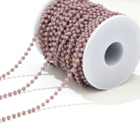 Stainless Steel Light Luxury Geometric Gold Bead Chain Jewelry Accessories For Diy Bracelet And Necklace With Electroplating Treatment