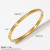 Stainless Steel Light Luxury Simple Fashion Ol Women's Bracelet With Electroplating And Geometric Design