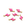 Stainless Steel Lightning Inlay Pendant Jewelry Accessories