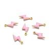 Stainless Steel Lightning Inlay Pendant Jewelry Accessories