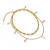 Stainless Steel Lightning Inlay Pendant Jewelry Accessories