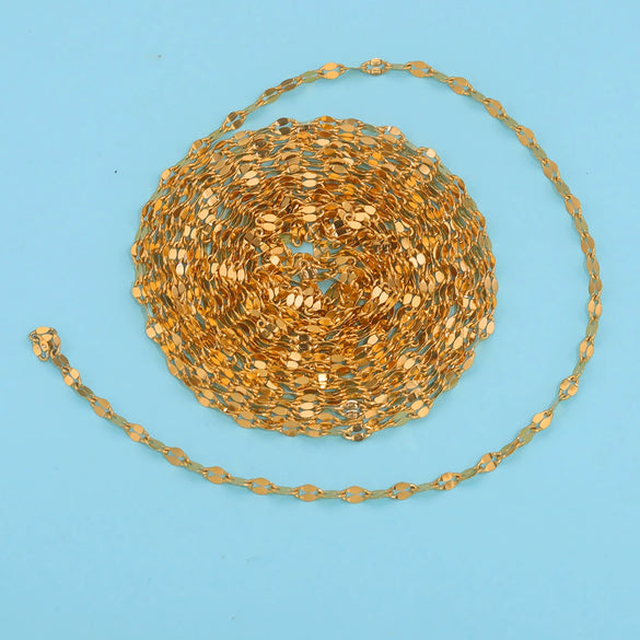 Stainless Steel Lip And Butterfly Chain Jewelry Accessories Electroplated With Gold And Ellipse Pattern For Necklace And Bracelet