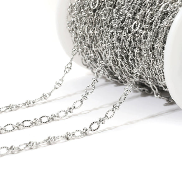 Stainless Steel Lip Chain Electroplated Fashion Apparel Jewelry Necklace Chain Accessories