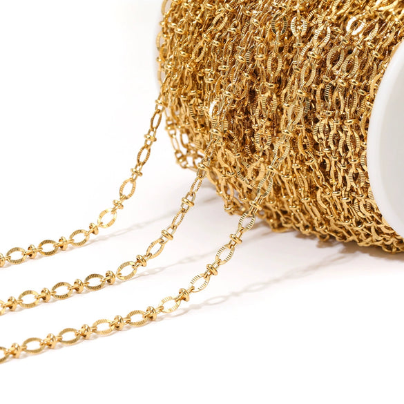 Stainless Steel Lip Chain Electroplated Fashion Apparel Jewelry Necklace Chain Accessories
