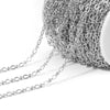 Stainless Steel Lip Chain Electroplated Fashion Apparel Jewelry Necklace Chain Accessories