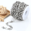 Stainless Steel Lip Knot Chain Electrolysis Hip Hop Style Bracelet Necklace Accessories