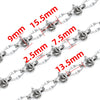 Stainless Steel Lip Knot Chain Electrolysis Hip Hop Style Bracelet Necklace Accessories
