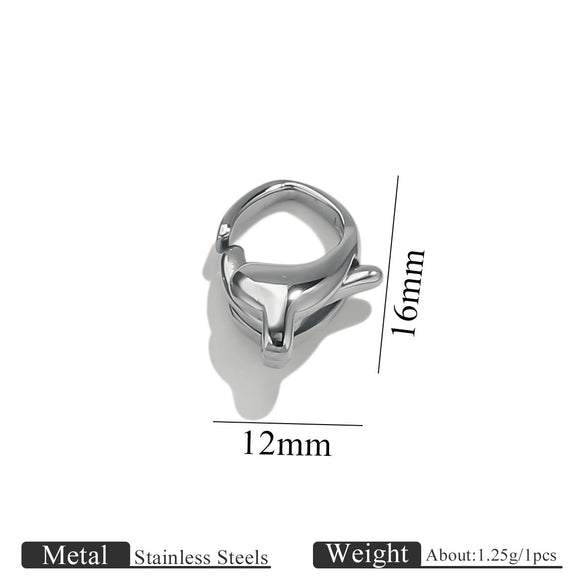 Stainless Steel Lobster Clasp Bracelet Necklace Buckle Diy Jewelry Accessories With Totem Pattern And Electroplating Finish