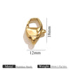 Stainless Steel Lobster Clasp Bracelet Necklace Buckle Diy Jewelry Accessories With Totem Pattern And Electroplating Finish