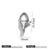 Stainless Steel Lobster Clasp Bracelet Necklace Buckle Diy Jewelry Accessories With Totem Pattern And Electroplating Finish