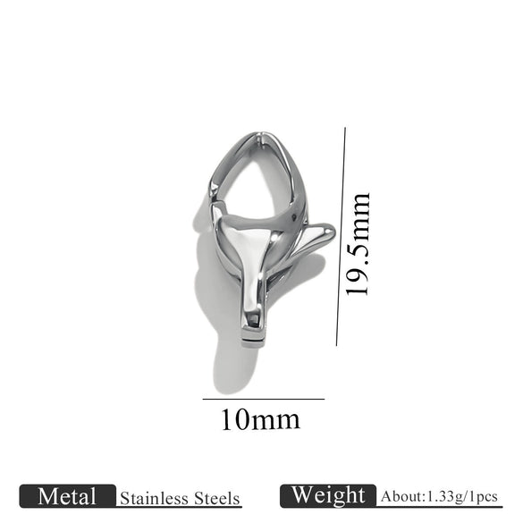 Stainless Steel Lobster Clasp Bracelet Necklace Buckle Diy Jewelry Accessories With Totem Pattern And Electroplating Finish
