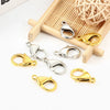 Stainless Steel Lobster Clasp Connecting Buckle For Diy Bracelet Necklace Jewelry Accessories Electroplated Round Shape