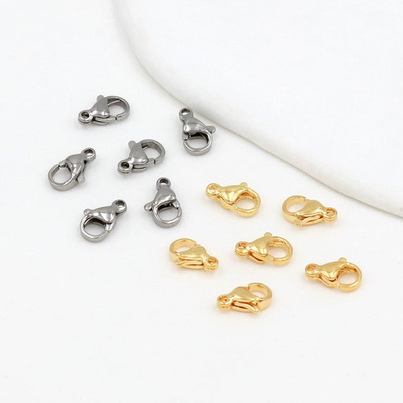 Stainless Steel Lobster Clasp Gold Electroplated Jewelry Accessories For Diy Necklace And Bracelet