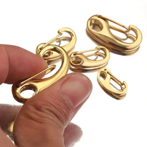Stainless Steel Lobster Clasp Jewelry Accessories With Electroplating Treatment And Goatskin Rope