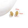 Stainless Steel Loose Beads Long Tube Shape Electroplated 18K Gold Vintage Necklace Diy Pendant Accessories