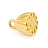 Stainless Steel Lotus Pendant Necklace Bracelet Diy Hand Rope Pendant Vacuum Color Retention Electroplated Gold