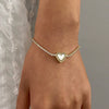 Stainless Steel Love Diamond Bracelet Electroplating