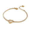 Stainless Steel Love Diamond Bracelet Electroplating