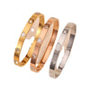 Stainless Steel Love Diamond Plated Bracelet For Couples
