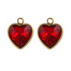 Stainless Steel Love Glass Niche Style 18K Electroplated Pendant Jewelry Accessories