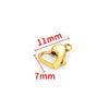 Stainless Steel Love Heartshaped Lobster Buckle Jewelry Accessories For Bracelet Necklace With Electroplating