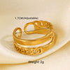 Stainless Steel Love Hip Hop Personality Ring For Women With Cross And Heart Shaped Design And Electroplating Treatment