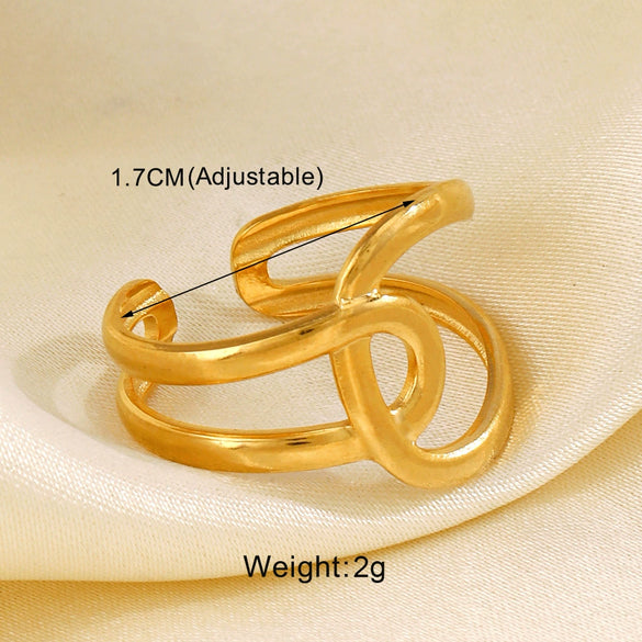Stainless Steel Love Hip Hop Personality Ring For Women With Cross And Heart Shaped Design And Electroplating Treatment