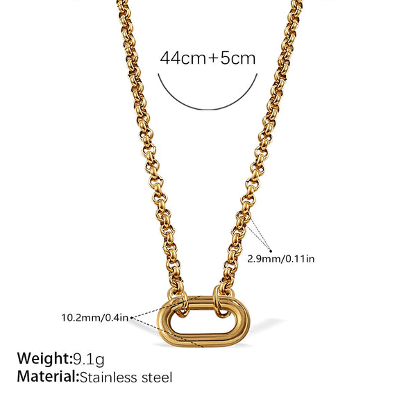 316L Stainless Steel Love Hollow Croissant Bracelet With Natural Stone Pearl Electroplating