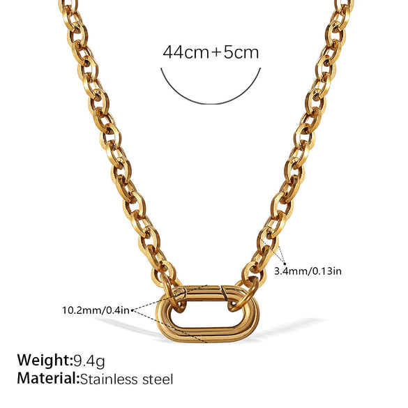 316L Stainless Steel Love Hollow Croissant Bracelet With Natural Stone Pearl Electroplating