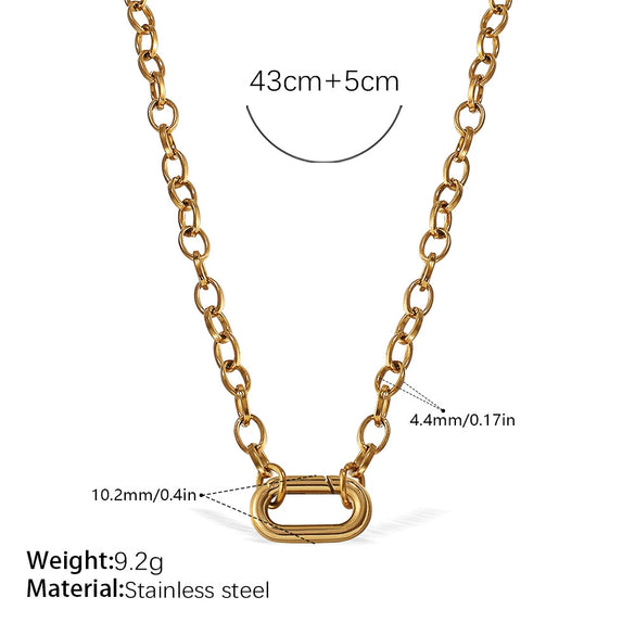 316L Stainless Steel Love Hollow Croissant Bracelet With Natural Stone Pearl Electroplating