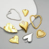 Stainless Steel Love Irregular Heart Electroplated Handmade Jewelry Accessories Pendant