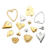 Stainless Steel Love Irregular Heart Electroplated Handmade Jewelry Accessories Pendant